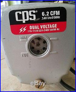 CPS Pro-Set VP6D 2 Stage HVAC 6.2 CFM! Dual Voltage Vacuum Pump