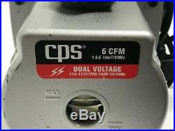 CPS Pro-Set VP6D 6CFM Dual Voltage 2 Stage Vacuum Pump