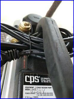 CPS VP8D Pro-Set 2-Stage Vacuum Pump, 8 CFM DUAL VOLTAGE