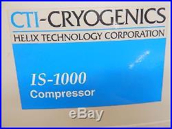 CTI-Cryogenics 1S-1000 Compressor HV AMAT 0190-19395 Used Tested Working
