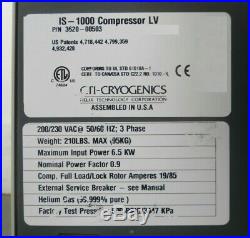 CTI-Cryogenics 3620-00503 IS-1000 Compressor LV AMAT Used Tested Working