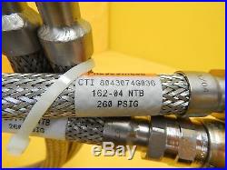 CTI-Cryogenics 8043074G036 Helium Line Supply/Return CryoLine Set of 2 MRC Used