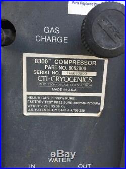 CTI-Cryogenics 8300 Compressor PN 8052001 With 8001 Controller PN 8052000