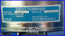 CTI Cryogenics Cryo-Torr 500 High Vacuum Pump Please read the details