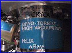 CVC 601 Sputtering Deposition System Sputter With Cryo Torr 8F High Vacuum Pump