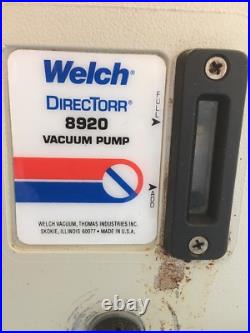 Clean, Welch 7 DirecTorr 8920 Vacuum Pump