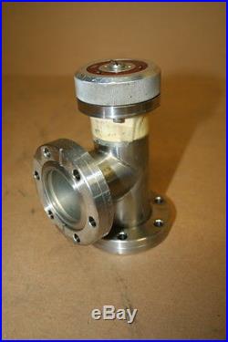 Conflat CF manual bellows vacuum valve 2.75 2 3/4 right angle Hastings