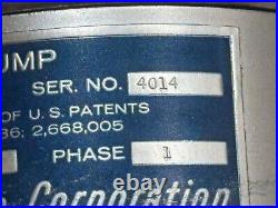 Consolidated Vacuum Corp. Diffusion Pump Type MCF-61c / Ser. No 4014 / 2-20-68