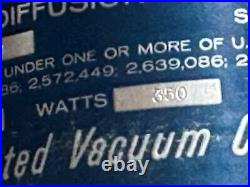 Consolidated Vacuum Corp. Diffusion Pump Type MCF-61c / Ser. No 4014 / 2-20-68