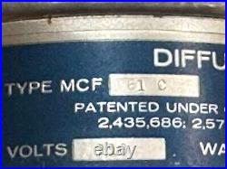 Consolidated Vacuum Corp. Diffusion Pump Type MCF-61c / Ser. No 4014 / 2-20-68