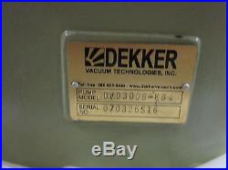 DEKKER Vacuum Technologies DV0300B-KB4 Vacuum Pump