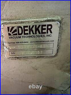 Dekker Vacuum pump DV0200B-KB4 Stainless steel 3