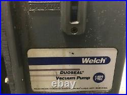 DuoSeal Vacuum Pump Welch 1402 M 1/2 HP GE Motor 5K42HN4106 1725 RPM 3 Phase