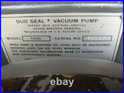 Duo Seal 1405 Vacuum Pump Serial 52108 Welch Scientific Co