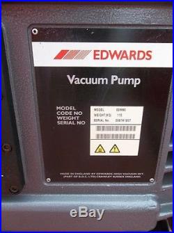 Edwards 80 Vacuumn Pump With Edwards Outlet Mist Filter (free Shipping)
