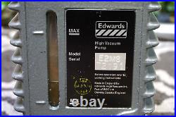 + EDWARDS E2M8 HIGH VACUUM PUMP WithGE MOTORS 1/2 HP A-C MOTOR WORKING! +
