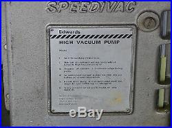 EDWARDS ED660 HIGH VACUUM PUMP WithTABLE, SAFETY SWITCH AND METER XLNT