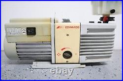 EDWARDS RV12 ROTARY VANE DUAL STAGE MECHANICAL VACUUM PUMP With OIL MIST FILTER