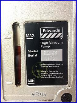 Edwards Vwr Scientific Two Stage High Vacuum Pump E2m8