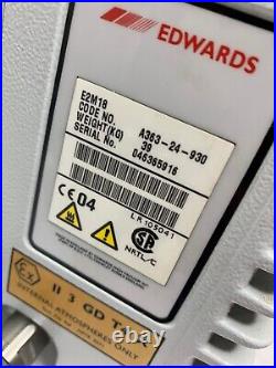Edwards 18 E2M18 LS90PR Rotary Vane Vacuum Pump A363-24-930 Dual Stage