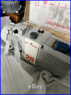 Edwards 28 E2M28 Rotary Vane Dual Stage Pump, tested working with good condition