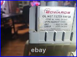 Edwards 30 Rotary Vane Vacuum Pump E2M30 with Oil Filter Mist EMF 20