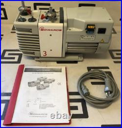 Edwards 3 Vacuum Pump RV3 A652-01-906 Rotary Vane Single Phase Dual Stage TESTED