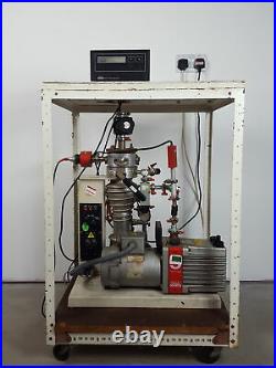 Edwards 5 E2M5 High Vacuum Pump, Pirani Penning 1005 Controller & Table Lab