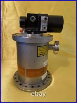 Edwards Coolstar 800 Cryogenic Vacuum Pump with gauge, gasket, and clamps