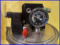 Edwards Coolstar 800 Cryogenic Vacuum Pump with gauge, gasket, and clamps