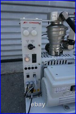 Edwards DIFFSTAK Model 63/150 diffusion pump with 15 vacuum pump