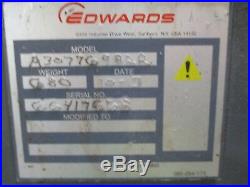 Edwards Dry Star Vacuum Pump With Blower #1113239c Used