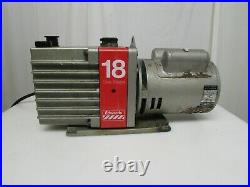 Edwards E1M18 Rotary Vane Vacuum Pump, 208 Volts Needs Plug Tested Working