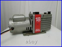 Edwards E1M18 Rotary Vane Vacuum Pump, 208 Volts Needs Plug Tested Working