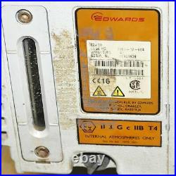 Edwards E2M18 Rotary Vane Vacuum Pump A36317984 with Leroy Somer Motor Drips