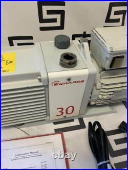 Edwards E2M30 Vacuum Pump 30 Rotary Vane Single Phase Dual Stage 220 240 WARANTY