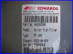 Edwards E2M-40 VACUUM PUMP with Outlet Mist Filter A-46203000
