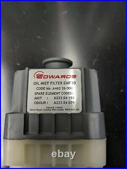 Edwards Oil Mist Filter EMF10 for Vacuum Pump A462 26 000