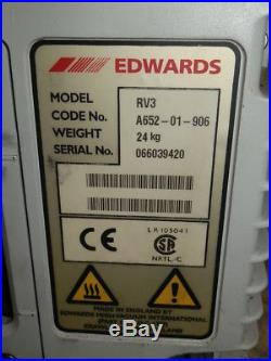 Edwards RV3 Dual Stage Rotary Vane Vacuum Pump A652-01-906 Please Read