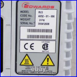 Edwards RV3 Vacuum Pump A652-01-906 used working Edwards RV3 Vacuum Pump A652-01-906 used working