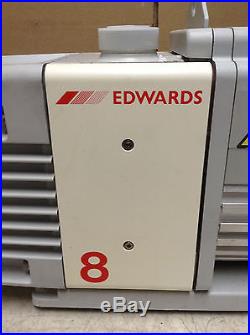 Edwards RV8 A654-01-906 Rotary Vane Vacuum Pump 110/240V 1PH 50/60Hz