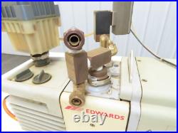 Edwards RV8 Rotary Vane Vacuum Pump 120/240VAC 1Ph 3/4Hp 1725 RPM