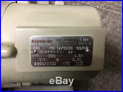 Elektror SE12/S538 230V 0.09kW 50/60Hz Vacuum Pump
