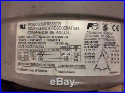 FUJI VFC800A-7W Ring Compressor Vacuum Pump Regenerative blower 3PH 10hp