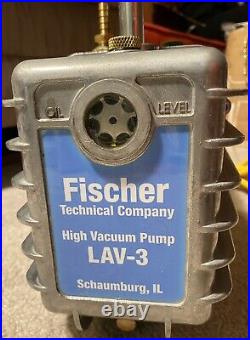 Fischer High Vacuum Pump LAV-3