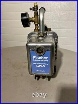 Fischer LAV-3 High Vacuum Pump 120VAC