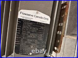 Flowserve Liquid Ring Vacuum Pump 2.2HP 55AZXLOQ3QQ Cat No 42074333