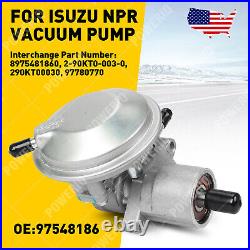 For Iuzu NPR Vacuum Pump 2020.5+ 290KT00030, 8975481860, 97548186 Brand NEW