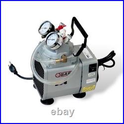 G2U EX Gast DOAP704AA Vacuum Pump with Gauges