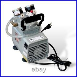 G2U EX Gast DOAP704AA Vacuum Pump with Gauges